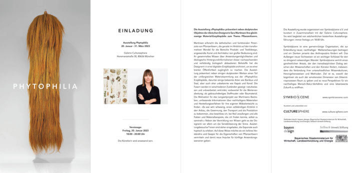 Einladung Phytophilia Ausstellung